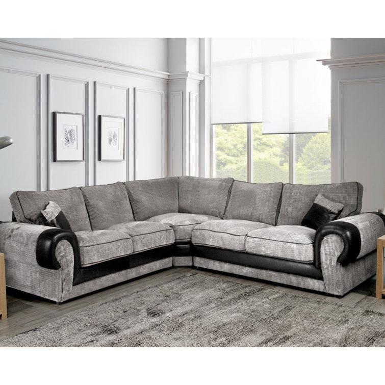 Large cord corner deals sofa